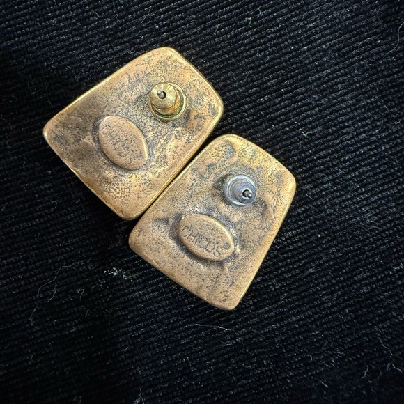 Colorful Chico’s Brand Geometric Earrings - Picture 3 of 3